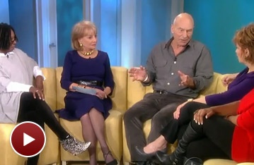 A Life in the Theatre's Patrick Stewart Chats About 'Testicularity,' Knighthood and Star Trek on The View