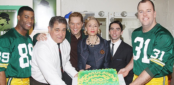 The Cast of Lombardi Celebrates a Winning 100th Performance 