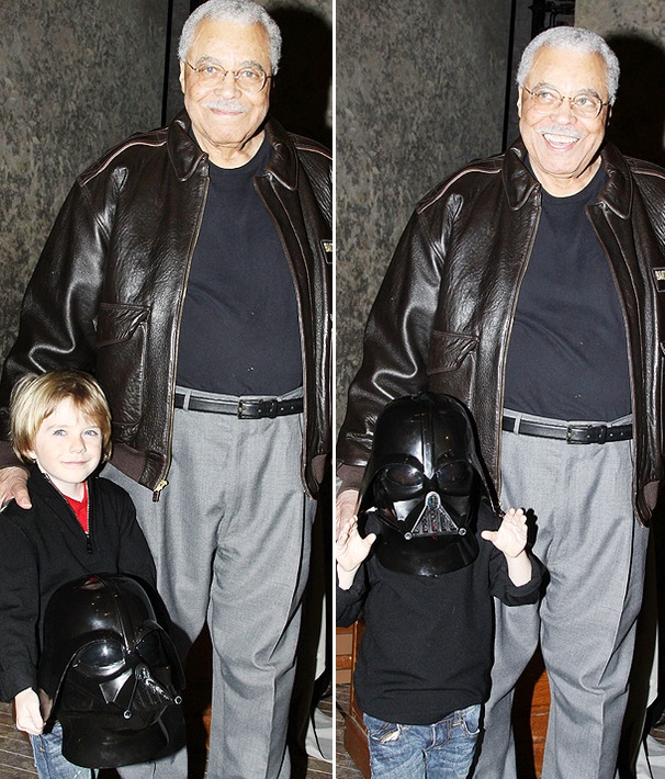 Super Bowl's Mini Darth Vader Meets James Earl Jones at Driving Miss Daisy