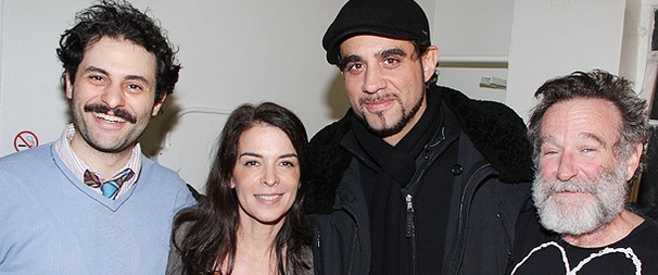Motherf**ker Pals Bobby Cannavale and Annabella Sciorra Visit Robin Williams at Baghdad Zoo