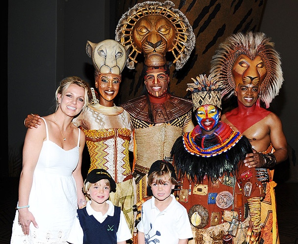 Britney Spears and Sons Roar Into Las Vegas Lion King
