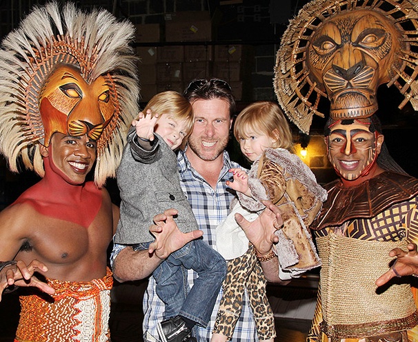 Reality Star Dean McDermott & Kids Meet the Animal Crew at The Lion King