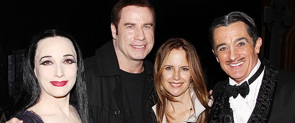 John Travolta and Kelly Preston Have a Kooky Time at The Addams Family