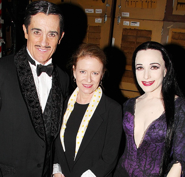 Miss Abigail's Relationship Expert Eve Plumb Checks Up on The Addams Family's Roger Rees and Bebe Neuwirth
