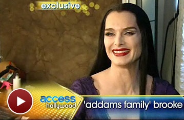 Brooke Shields Shows off Her Sexy Morticia Makeover For The Addams Family on Access Hollywood