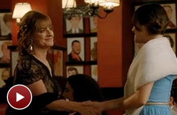 Sardi's Star Sighting! Watch Lea Michele Meet Patti LuPone on Glee