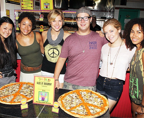 A Slice of Love! Hair Hippies Sample a Special Pizza Honoring Their Show