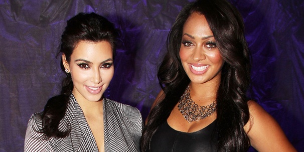 Keep Up with Kim Kardashian as She Visits La La Anthony at Love, Loss and What I Wore