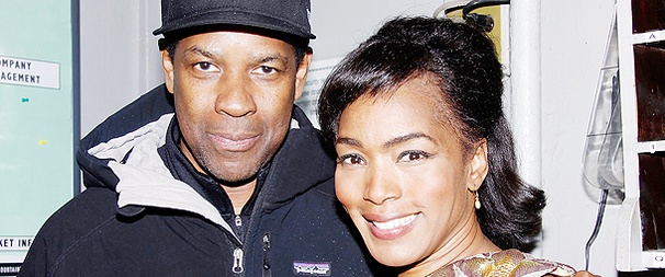 Denzel Washington Travels to The Mountaintop to See Stars Samuel L. Jackson and Angela Bassett