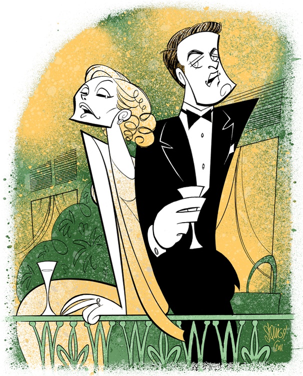 Squigs Captures the Passion of Private Lives Lovers Kim Cattrall and Paul Gross
