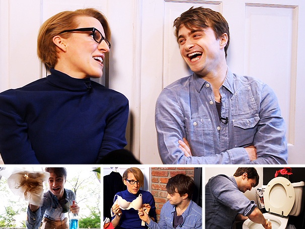Is Harry Potter a Wizard with Windows? Watch How to Succeed Star Daniel Radcliffe Do Dirty Work on Side by Side