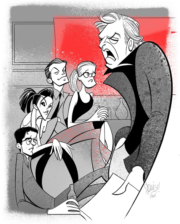 Squigs Pulls Up a Desk at Seminar, Starring Alan Rickman