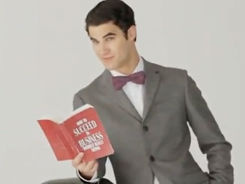 Watch Darren Criss on the Set of How to Succeed Ad Shoot