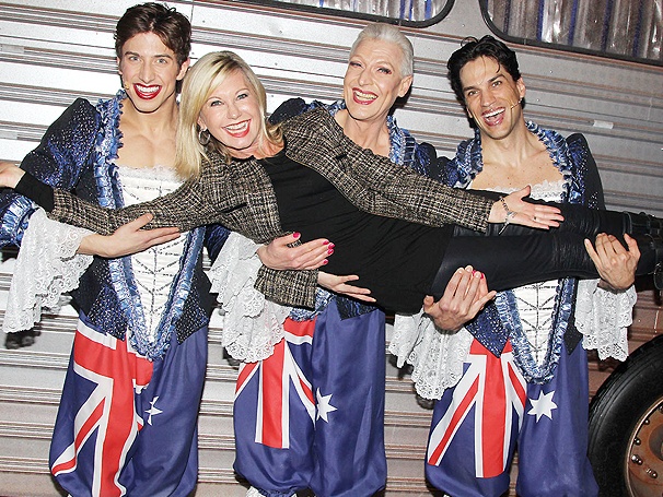 Aussies Unite! Tony Sheldon and Cast Welcome Olivia Newton-John to Priscilla Queen of the Desert