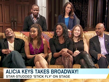 Tracie Thoms & Her Stick Fly Co-Stars Sing-Along to the Music of Alicia Keys on ABC News