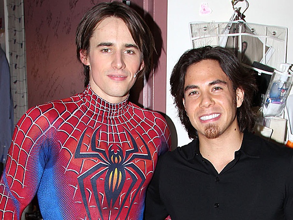 Olympic Champ Apolo Anton Ohno Bounces Off the Walls with Reeve Carney at Spider-Man