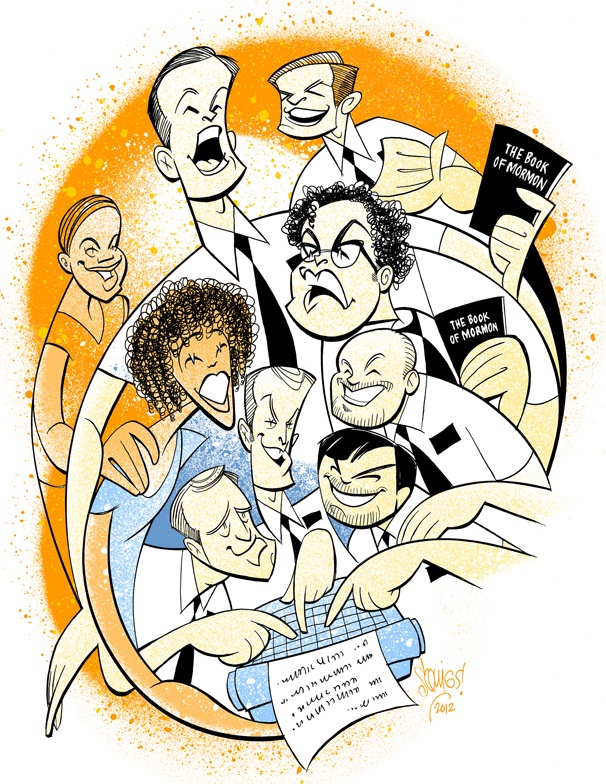 Celebrate a Year of Laughs with an All-New Book of Mormon Squigs Sketch