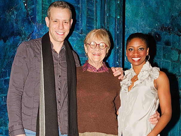Broadway-Bound Estelle Parsons Shows Adam Pascal & Montego Glover Big Love Backstage at Memphis