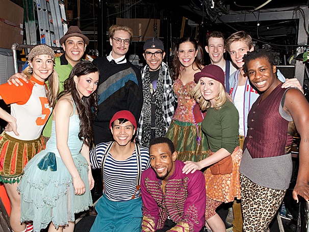 Project Runway All Stars Mondo Guerra & Austin Scarlett Make a Fashionable Visit to Godspell
