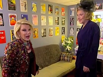 Check Out Joan Rivers and Tony Sheldon Trading Gossip at Priscilla Queen of the Desert