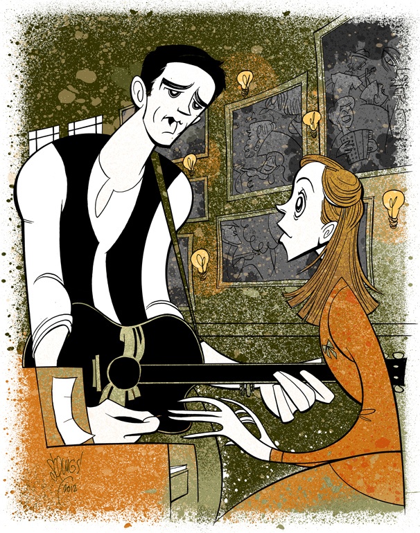Squigs Makes Beautiful Music with Once Stars Steve Kazee & Cristin Milioti