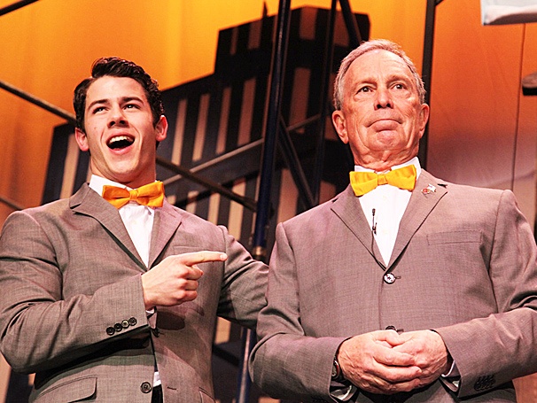 NYC Mayor Bloomberg Gives Nick Jonas a Lesson in How to Succeed at Inner Circle Talent Show