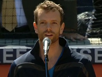 Watch Jesus Christ Superstar's Paul Nolan Sing 'God Bless America' at the Yankees Opener