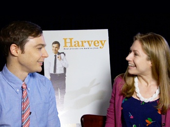 Watch The Big Bang Theory Star Jim Parsons Chat About His Invisible Friend in Harvey