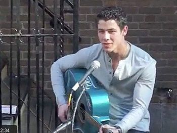 Nick Jonas Treats Broadway Fans to a Farewell Concert at the How to Succeed Stage Door