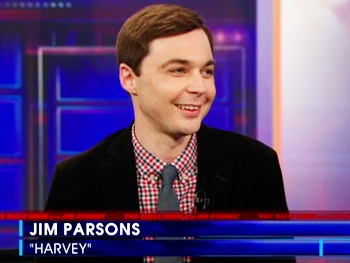 Jim Parsons Talks Unemployment, Prosthetic Butts and His Harvey Pals on The Daily Show