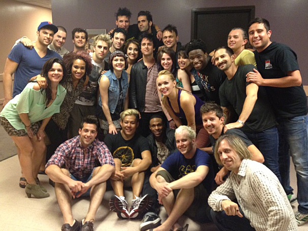 Green Day's Billie Joe Armstrong Visits the National Tour Cast of American Idiot