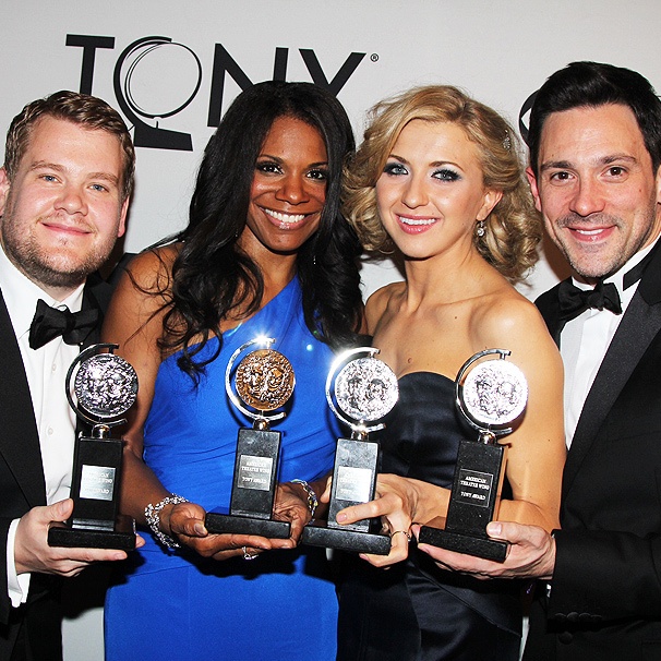 First Look at the 2012 Tony Awards' Big Winners: James Corden, Audra McDonald, Nina Arianda and Steve Kazee