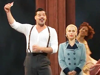 Ricky Martin, Elena Roger & the Cast of Evita Roll the Dice at the 2012 Tony Awards