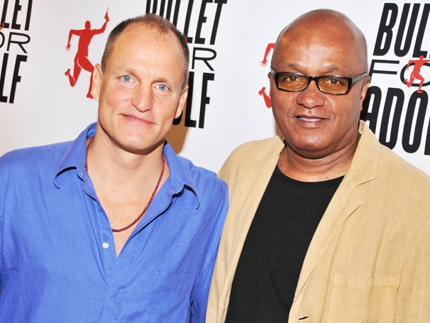 Stick 'Em Up! Woody Harrelson and the Cast of Bullet For Adolf Meet the Press