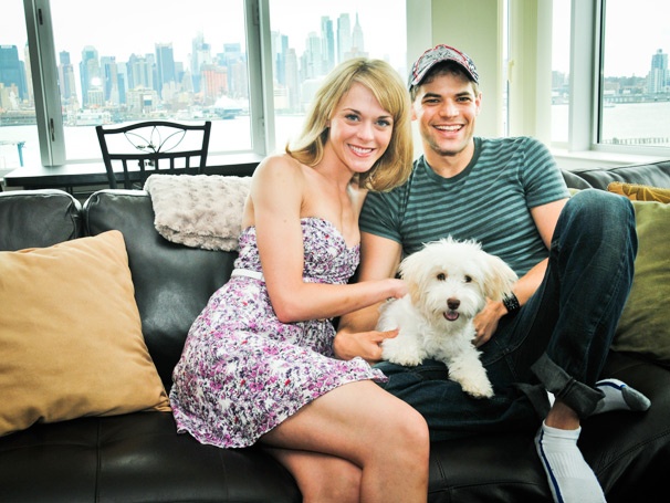 Newsies Headliner Jeremy Jordan & Rock of Ages Star Ashley Spencer’s Pooch Adores Fireworks, People Watching & Panties