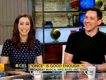 Once's Steve Kazee & Cristin Milioti Talk Fleeing Broadway for Stargazing Futures on CBS This Morning