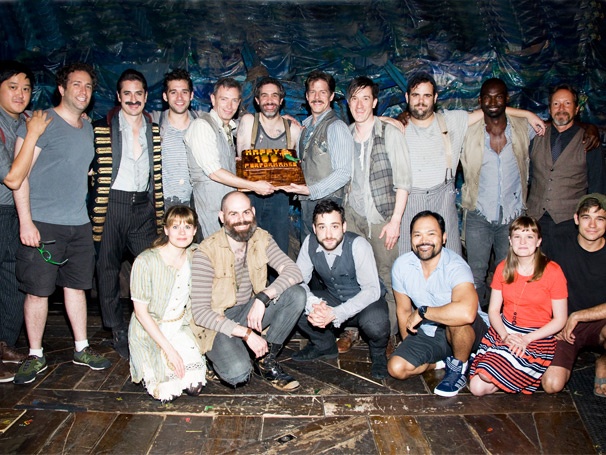Adam Chanler-Berat, Celia Keenan-Bolger & the Cast of Peter and the Starcatcher Celebrate 100 Broadway Performances