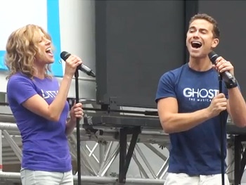 Summer Swoon! Ghost Stars Caissie Levy, Richard Fleeshman & Da’Vine Joy Randolph Rock Bryant Park