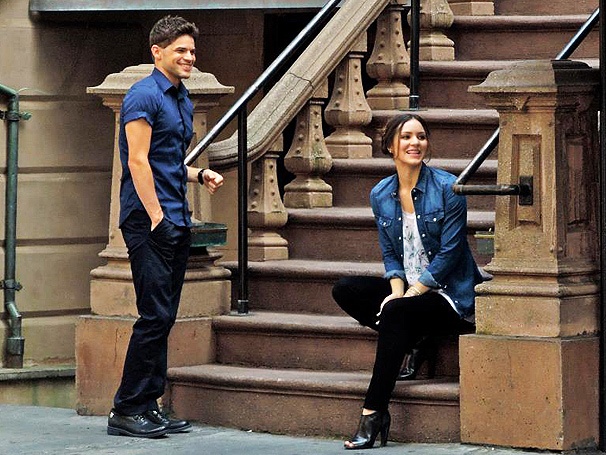 Get a First Look at Newsies' Jeremy Jordan and Katharine McPhee on the Steamy Set of Smash