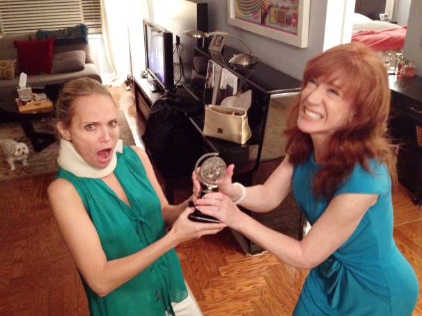 The Fun Continues! Kathy Griffin Attempts to Steal Kristin Chenoweth's Tony Award