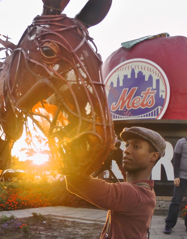 Take Me Out to the Ball Game! The Broadway Cast of War Horse Visits the New York Mets
