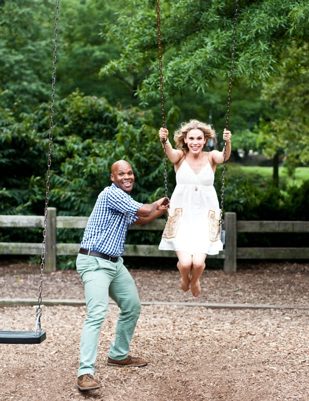 Broadway Besties! Mormon's Michael James Scott and Jersey Girl Jessica Rush Frolic in Central Park