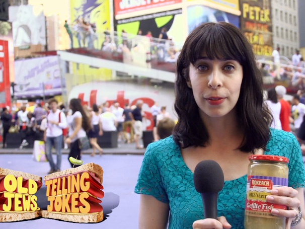 Exclusive! Old Jews Telling Jokes (Gefilte) Fishes for Answers in Times Square