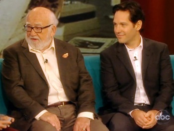 Watch Grace Stars Paul Rudd & Ed Asner Feel Up the Ladies of The View