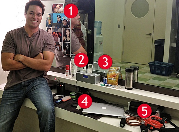 Cliffton Hall, the Wicked Tour’s Fiyero, Shows Off His Technology and Tubes Backstage