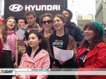 Sing Along With Annie Star Lilla Crawford & Co. in Post-Hurricane Performance in Times Square