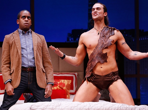 See a Semi-Nude Cheyenne Jackson Get Prehistorically Porntastic in The Performers