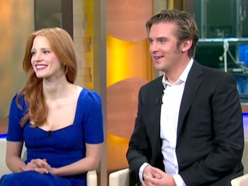 The Heiress' Jessica Chastain & Dan Stevens Talk American Accents & Downton Abbey Spoofs on GMA