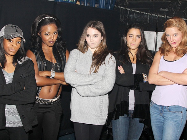 Olympians Gabby Douglas, McKayla Maroney and Aly Raisman Bend Over Backwards for Bring It On: The Musical