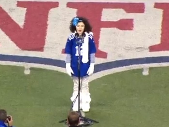 Annie Gets Patriotic! Watch Lilla Crawford Tackle the National Anthem